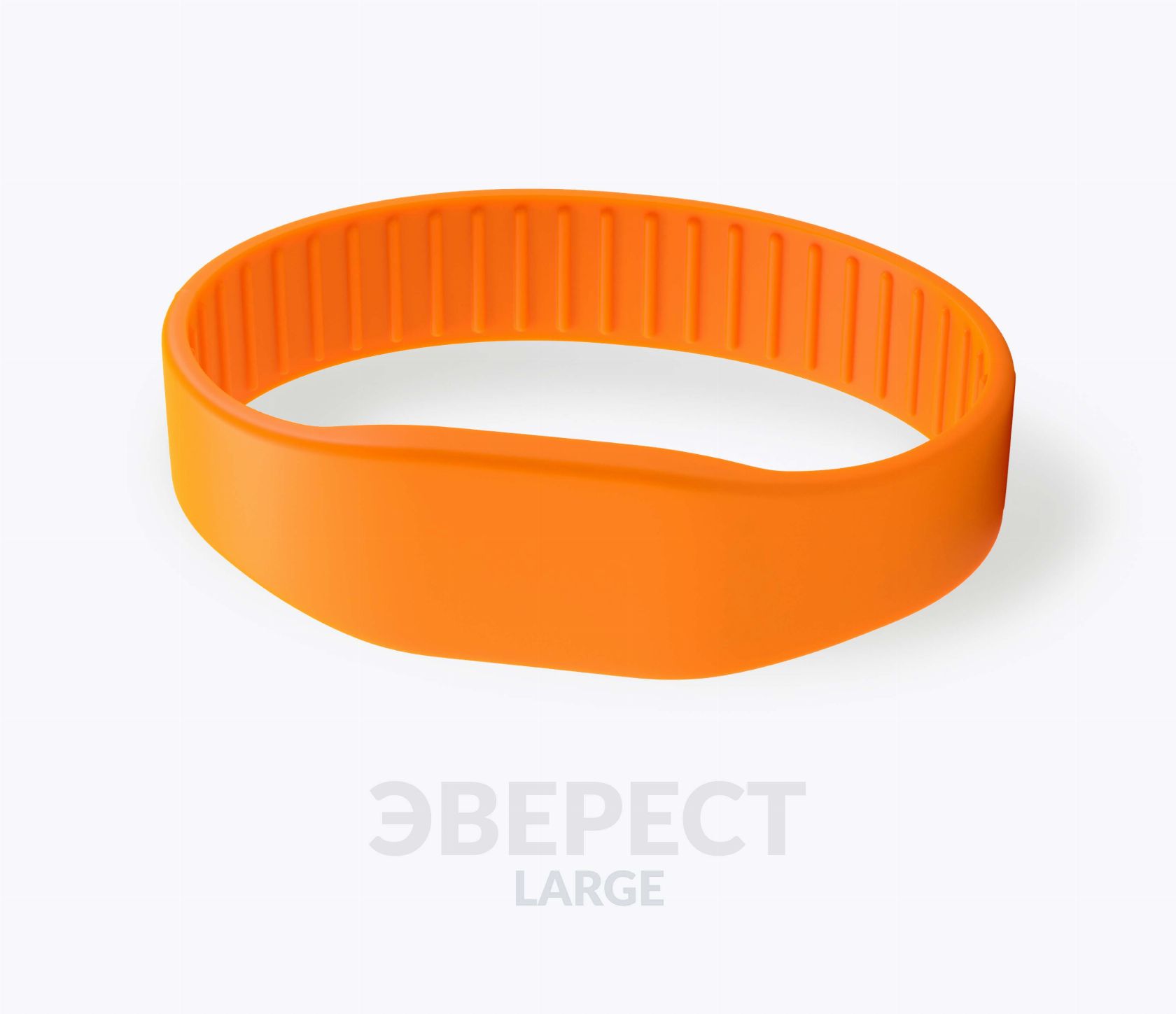 Силиконовый RFID-браслет Эверест L с чипом оранжевый цвет Силиконовый RFID-браслет Эверест размера L с чипом Mifare 1k 7 byte UID, оранжевый